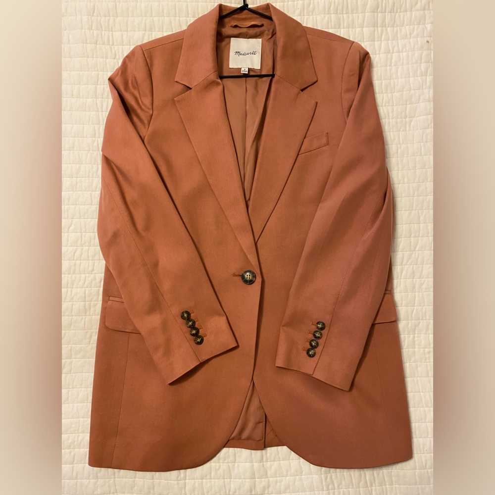 Madewell Larson Blazer Dried Rose size Medium